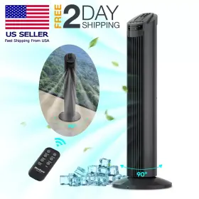 Qqec6651 Maxkare Ventilador De Torre Piso 30 Pulgadas Con Control Remoto Para Cuarto Dormitorio