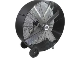 Bf48bdpeblk Maxx Air Fan 48 Inch 2-fan Speeds Drum With Wheels - Black
