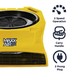 Hvcf1600 Maxx Air Low Profile Blower Fan 1600 Cfm 2-speed High Velocity With 14ft Power Cord #3