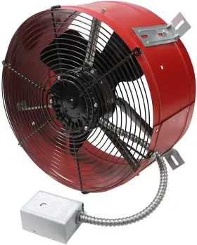 Cx1500 Maxxair Maxx Air Gable Mount Attic Fan 1300cfm Galvanized Steel Electric Powered Red