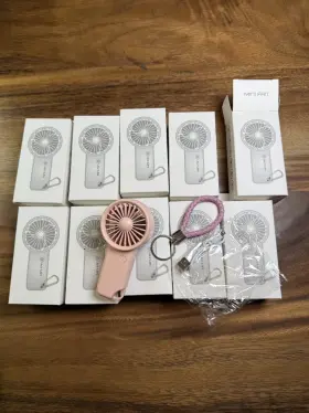 Dm-39a Meet Sun 10-pack Mini Pink Usb Fans Cute Gift Portable Rechargeable New