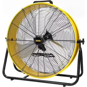 8200 Melezoom 726084878181 24 Inch Cfm Portable High Velocity Drum Fan In Yellow With 3-speed For Air C