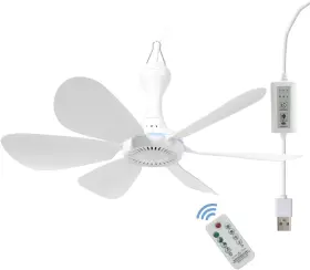 Grm-d6420u Mengnessly Usb Mini Small Ceiling Fan Quiet Camping Rv Fans Emergency Portable Outdoor