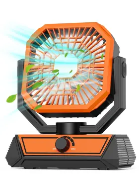 Meriied 702401283494 Portable Camping Fan With 20000mah Rechargeable Battery Usbc