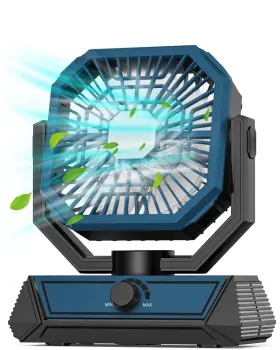 Hhm-01 Meriied Portable Fan Rechargeable 20000mah Battery Powered With Led Lantern Tab