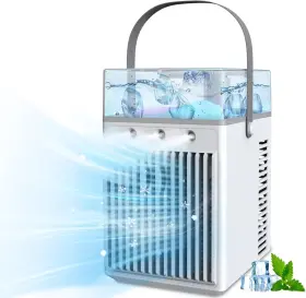B0byv9j799 Metasono Meatsono Portable Air Conditioners 3 Speeds Rechargeable Evaporative Cooler