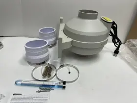 Pf-100w1 Midcvfrun 4 Inch 260 Cfm Radon Mitigation System Inline Duct Fan Ip67 Waterp #2