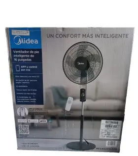 Mfs4022warb Midea 16 Inch Smart Stand Fan With Remote App And Voice Control