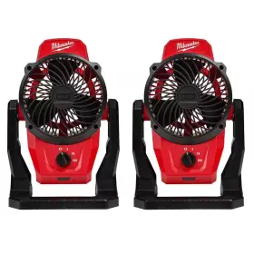 Milwaukee 313110188132 M12 12-volt Lithium-ion Cordless Jobsite Fan 2-pack Tool-only