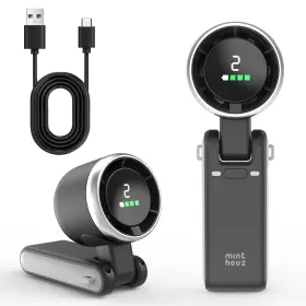 B0f61wl1jb Minthouz Portable Handheld Fan 3600mah Usb Rechargeable 5-speed Quiet Compact