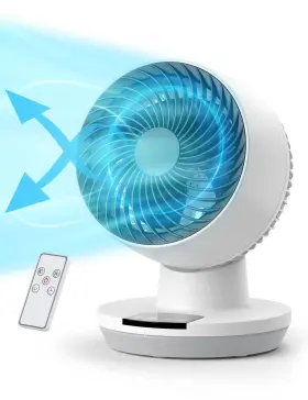 Mirdred 678233412314 Air Circulator Fan 11 Inch Oscillating Table With Led Display 70ft Powe