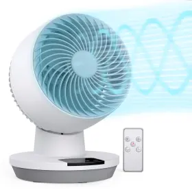 Mirdred 678233412321 Air Circulator Fan 11 Inch Oscillating Table With Led Display 70ft Powe