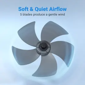 Mirdred 719710543751 Wall Mount Fan 16 Inch 5 Blades Speeds With Remote Control 90 De #2