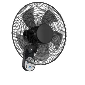 Mirdred 719710543751 Wall Mount Fan 16 Inch 5 Blades Speeds With Remote Control 90 De