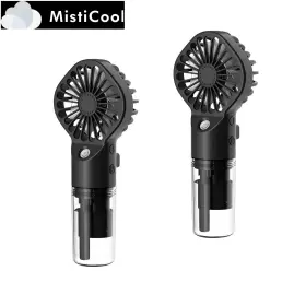 Mtclv01 Misticool Set Of 2 Portable Water Nano-misting Fans - 4 Speeds 4-12h Runtime