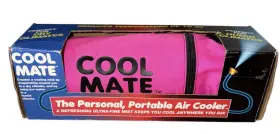 Mistymate 731687200017 90s Misty Mate Cool Personal Portable Air Cooler Mister Fanny Pack Hot Pink