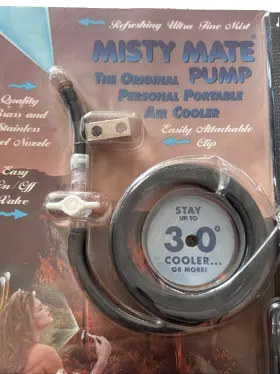 Mistymate 731687700012 New Misty Mate Personal Portable Air Cooler Mister Pump With Belt Teal Purple Vtg #2