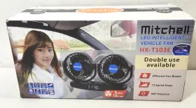 Hx-t104e Mitchell Double-headed 360 Vehicle Fans For Head Rest Attachment