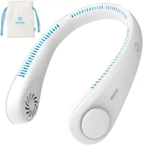 Mito 445023636684 Portable Hanging Neck Fan Battery Operated Bladeless Rechargeable Perso