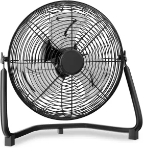 A56-ff-001-12-bk Mollie 14 Inch High Velocity Fan Heavy Duty Metal Industrial Floor 3 Speed