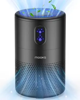 B-d02 Mooka Air Purifier For Home Pets Hair In Bedroom Covers Large Room Up To 1250 Ft²