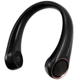 Morelax 797422495247 Portable Neck Fan Rechargeable Personal Cooling Hands Free Bladele