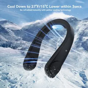 Morelxury 738010600247 Portable Air Conditioner Neck Fan Personal Cooler Hands Free Blade #2