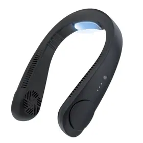 Morelxury 738010600247 Portable Air Conditioner Neck Fan Personal Cooler Hands Free Blade