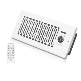 1b10-pfs01-snowy Motctqvd Smart Register Booster Fan Fits 4 Inch X 10 10-speed Quiet Ac Vent With