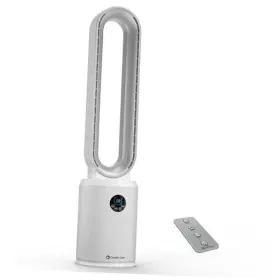 Bw302y-wht Mr. Brands Llc. Tower Fan For Bedroom 40 Inch Bladeless Stand With Remote White/silver