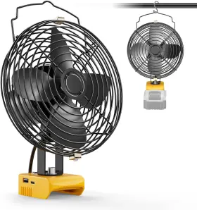 Mtiolhig 744110232677 Battery Powered Fan Portable Compatible With Dewalt 20v Max 17w Cordles