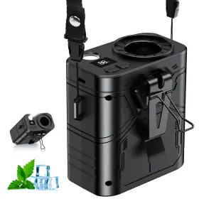 Mulivid 767119732153 Portable Waist Fan Fans With 5-speed Settings Dual-sided Clip On W