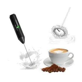 Whisk123 Mushroomtropics Rechargeable Electric Milk Frother/whisk 3 Speed Usb Charging Fo... Fast Ship