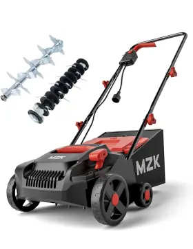 G-ac2403-3 Mzk 12-inch 2-in-1 Electric Dethatcher And Scarifier With Removeable