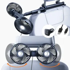 5208310 Nauttxon -5208310 Car Fan For Backseat Kids With Retractable Long Arm Comes C