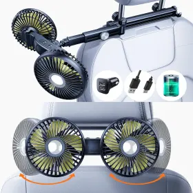 Nxf5208 Nauttxon Usb Battery Fan For Car Backseat Kids With Retractable Long Arm Rechargeable
