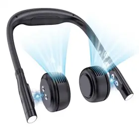 Fl01 Neotrixqi Neck Fan Portable Fans Rechargeable Bladeless 5000mah Batter