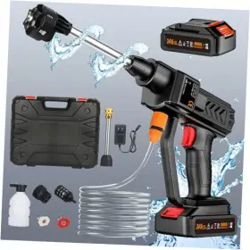 Gun-ad-us-01 New-wash 763235995236 Cordless Pressure Washer 6-in-1 Nozzle Portable Battery Powered