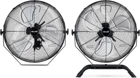Nif20cbk00 Newair 20 Inch Rated 2-in-1 Floor Or Wall Fan 3 Speeds Tilt Head