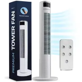 Nexair 445016150166 36 In Oscillating Tower Fan 3 Speed Portable Floor Remote Control Qui
