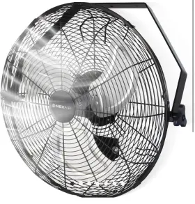 Nexair Hnf3-hv18 18 Inch High Velocity Metal Commercial Wall Mount Fan 4600 Cfm