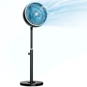 Nftigb 717024002414 Pedestal Fans For Home 3 Speeds Black