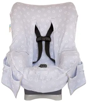 Niko Easy-wash Childrens Car Seat Cover 040835266417 & Liner - Gray Cotton Blend Terry Fits Most Toddler Seats Universal F