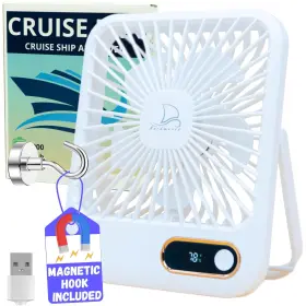 Nordmoose 745010263545 Travel Fan For Sleeping - Up To 16 Hours Battery Life Small Desk