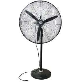 32607210 Northland Northlight 30 Inch Jet Black Adjustable Height 3-speed Oscillating Pedestal Fan #2
