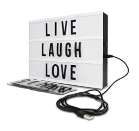 Gm8282 Northpoint Cinema Style 10-led Home Decor Light Box With 109 Letters And Large #2