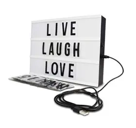 Gm8282 Northpoint Cinema Style 10-led Home Decor Light Box With 109 Letters And Large