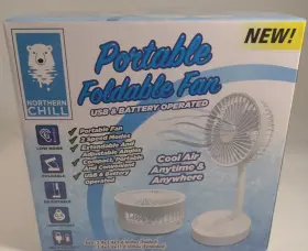 Pb187-6 Nothern Chill Table Fan Low-noise Air Cooler Usb With Battery Desktop Foldable