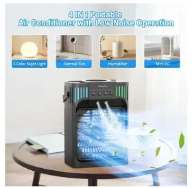B009vxwdbg Noxozoqm Portable Air Conditioners Fan Evaporative Cooler With Remote 40oz Water New #3
