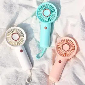 Hr2508 Nuanhe F Brica De Juguetes Jin Es Un Pueblo C Distrito Portable Handheld Fan 1pc Usb Rechargeable 3-speed Wind Speed Mini Sm